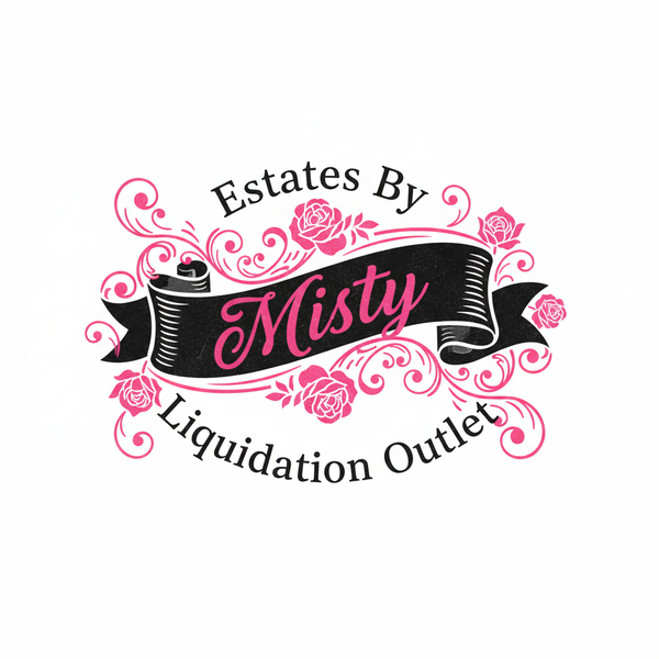 Estates By Misty Liquidation Outlet Logo - Cursive Font